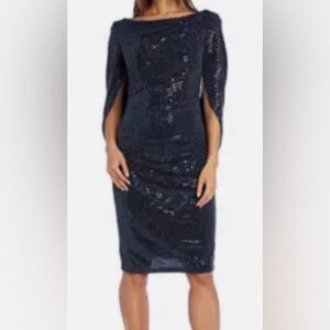 R&M Richards navy sequin dress size 14